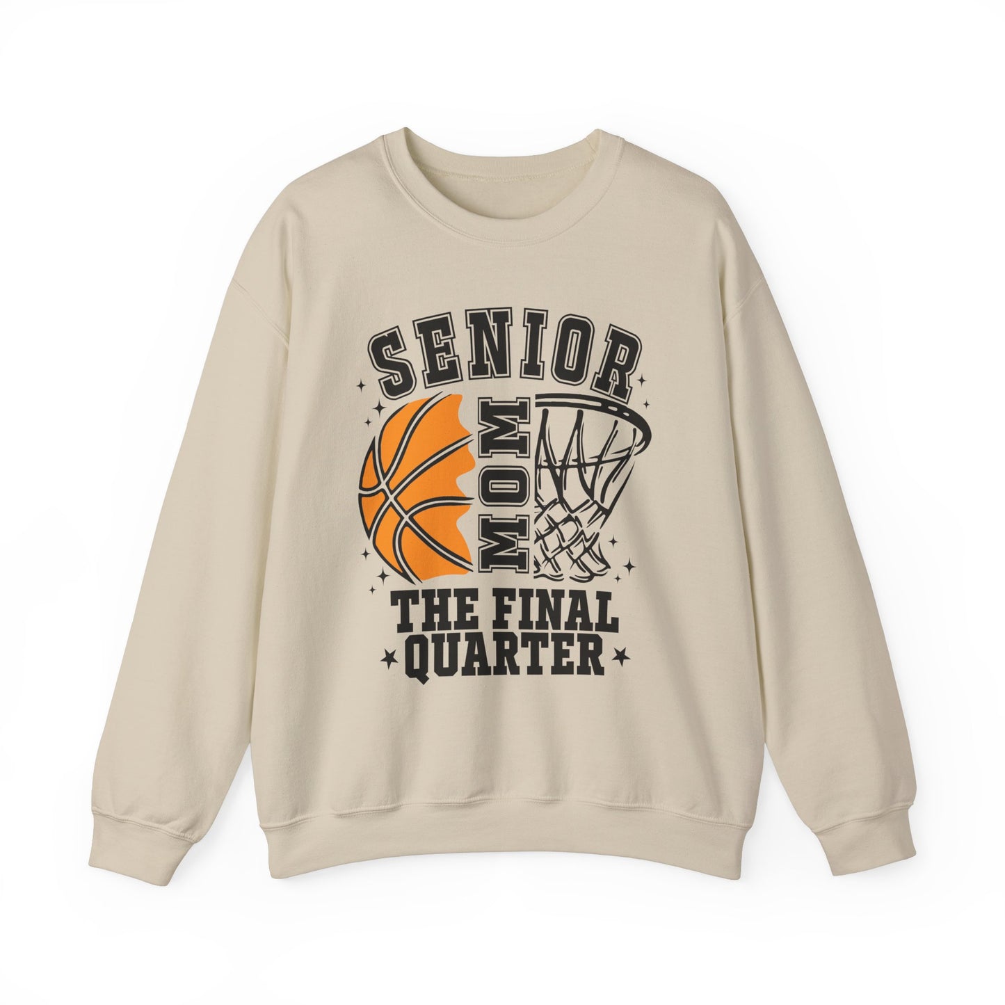 Senior Mom Basketball Crewneck Sweatshirt - The Final Quarter