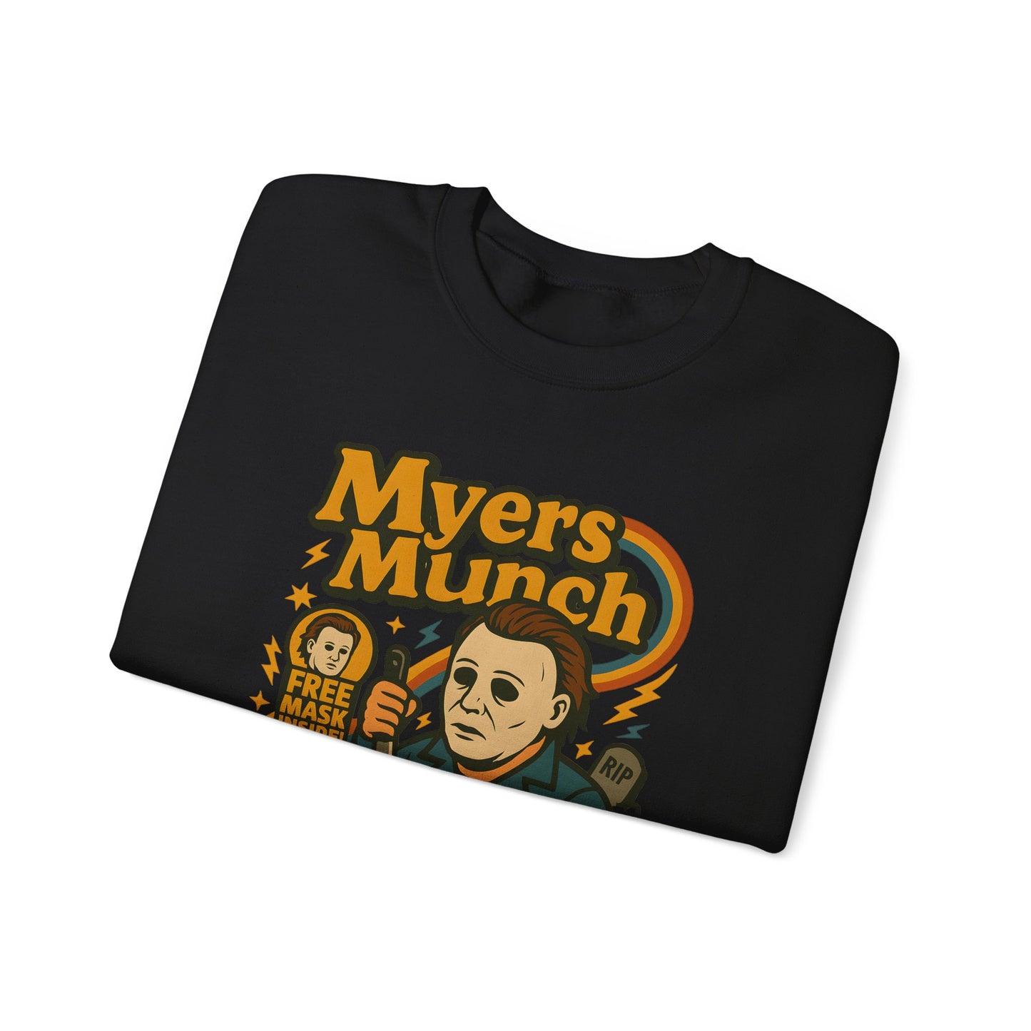 Halloween Myers Munch Crewneck Sweatshirt - Cozy Horror Sweatshirt, Unisex Casual Wear, Fall Fashion, Gift for Horror Fans, Spooky Season