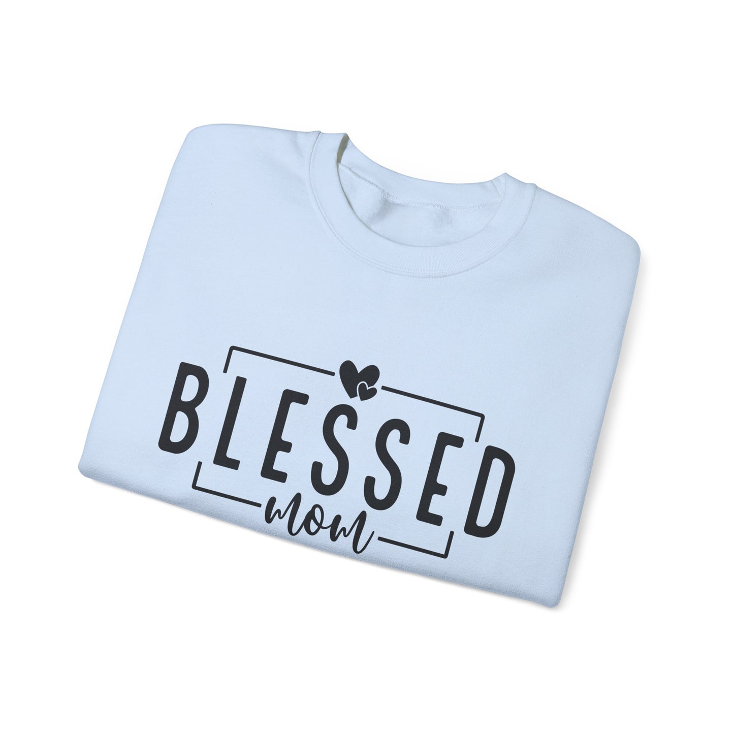 Blessed Mom Unisex Heavy Blend™ Crewneck Sweatshirt - All Day Everyday