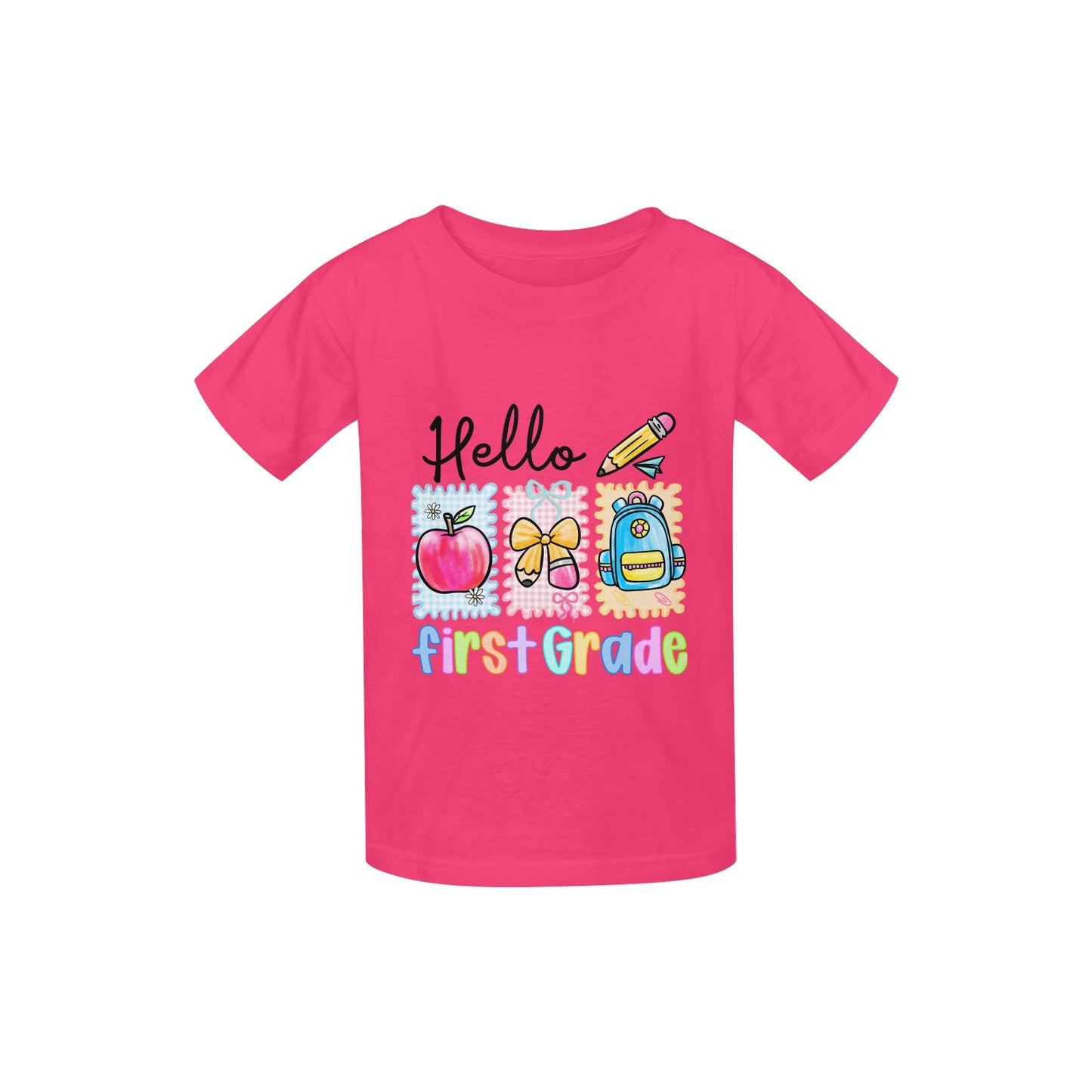 Back to School Youth Preppy First Grade Tee