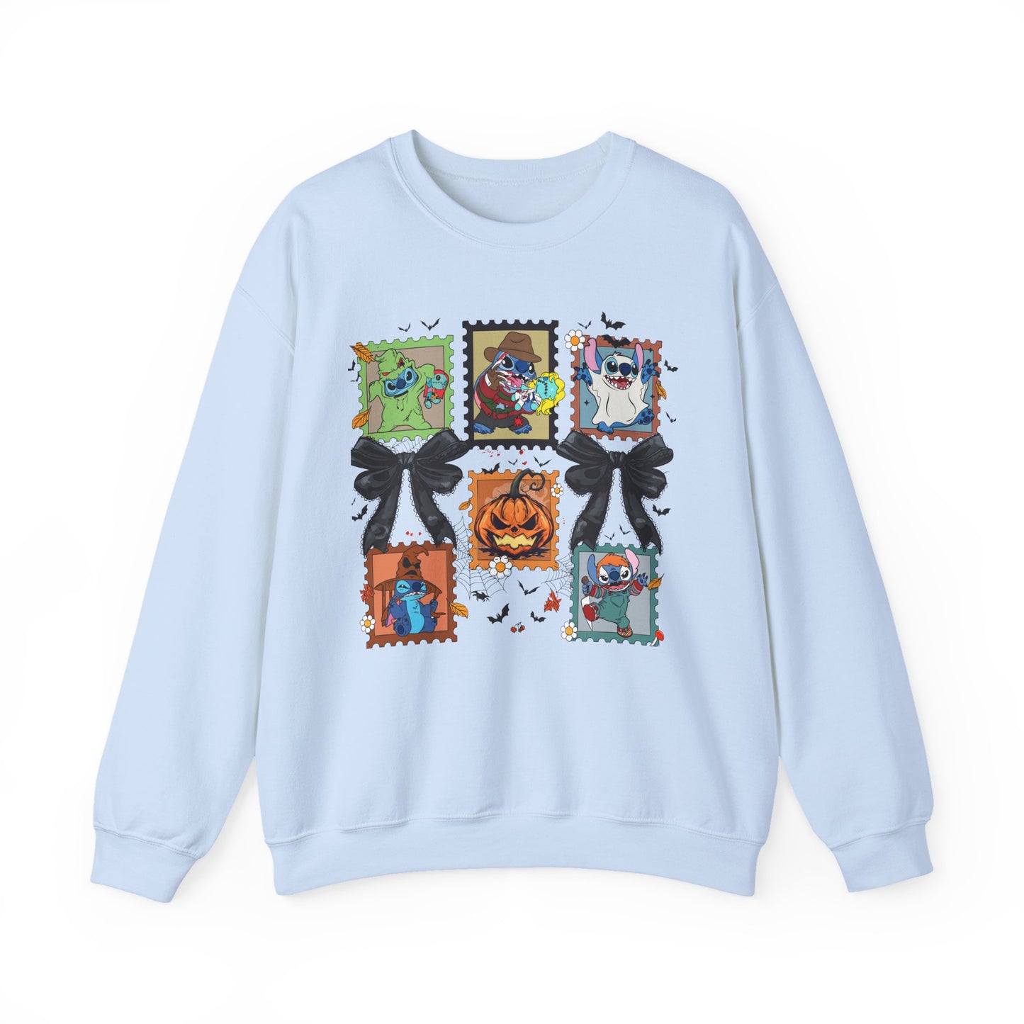 Spooky Vibes Retro Stitch Crewneck Sweatshirt, Halloween, Unisex Sweatshirt, Cozy Apparel, Gift for Her, Fall Fashion, Halloween Sweater