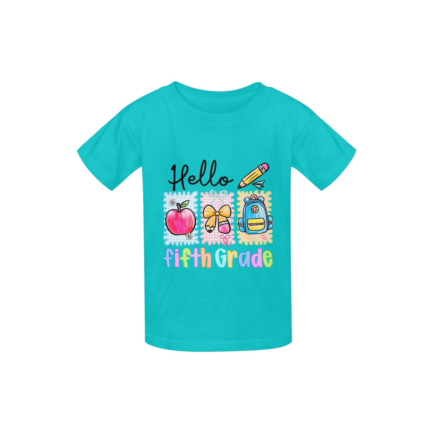Back to School Youth Preppy Fifth Grade Tee