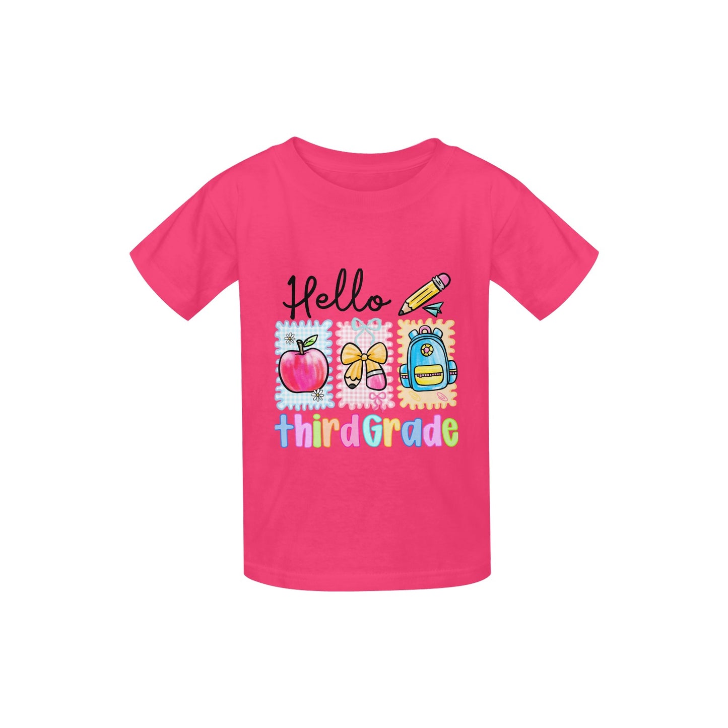 Back to School Youth Preppy Third Grade Tee