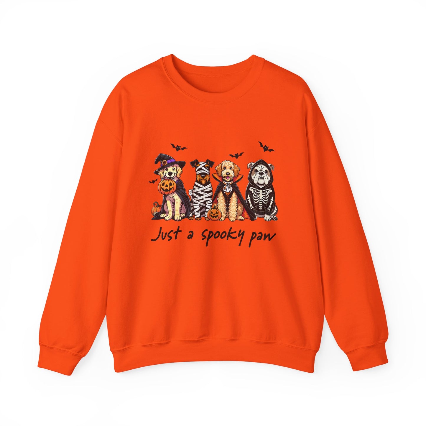 Spooky Dog Sweatshirt, Unisex Halloween Crewneck, Pet Lovers Gift, Cozy Fall Apparel, Cute Dog Design