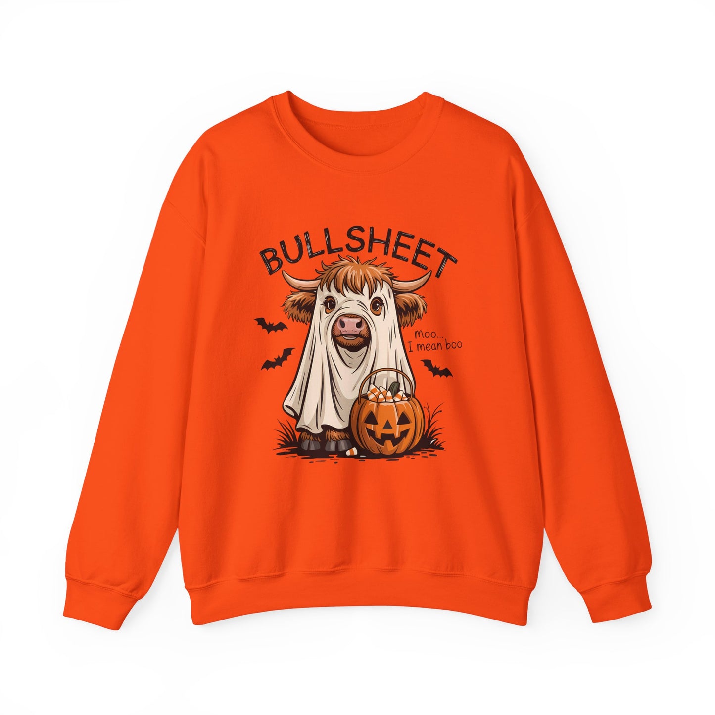 Halloween Cow Sweatshirt, Funny Halloween Crewneck, Unisex Casual Top, Cow Costume Sweatshirt, Perfect for Fall Celebrations