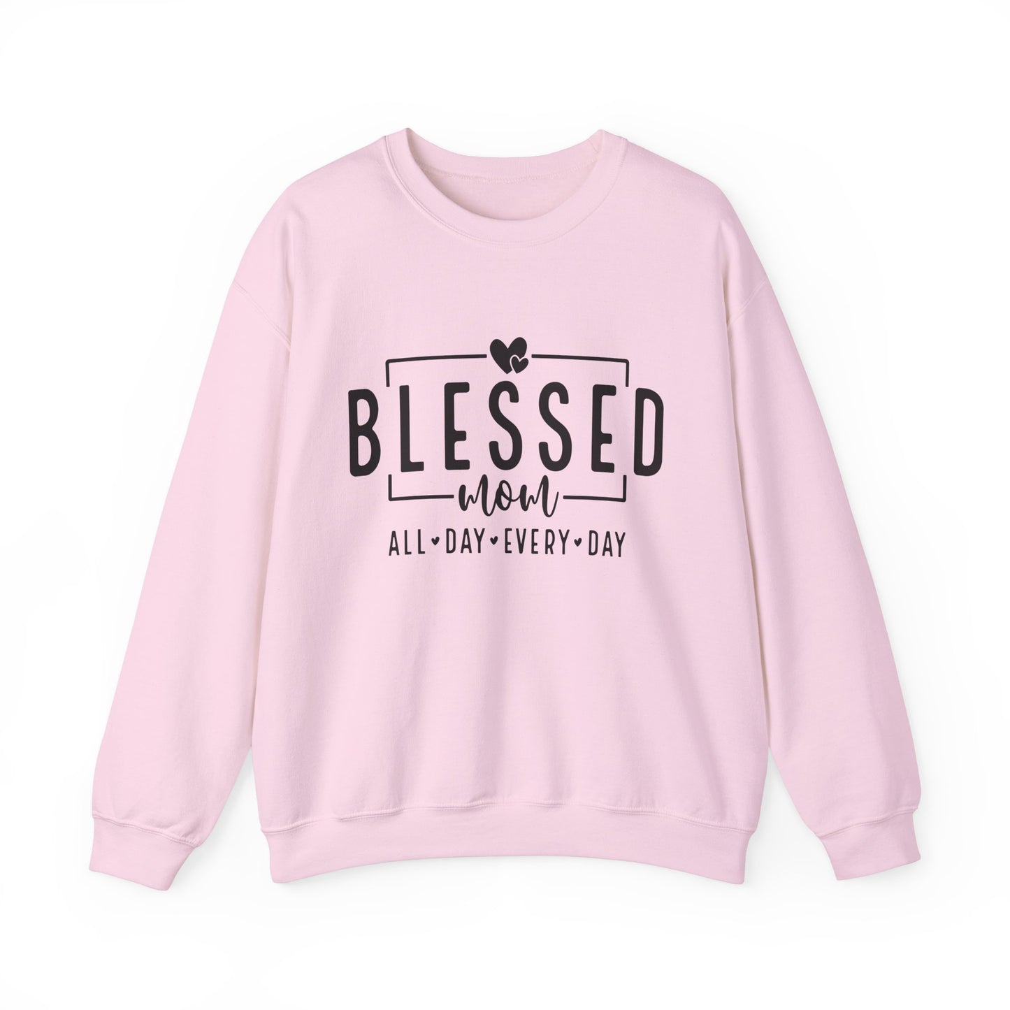 Blessed Mom Unisex Heavy Blend™ Crewneck Sweatshirt - All Day Everyday