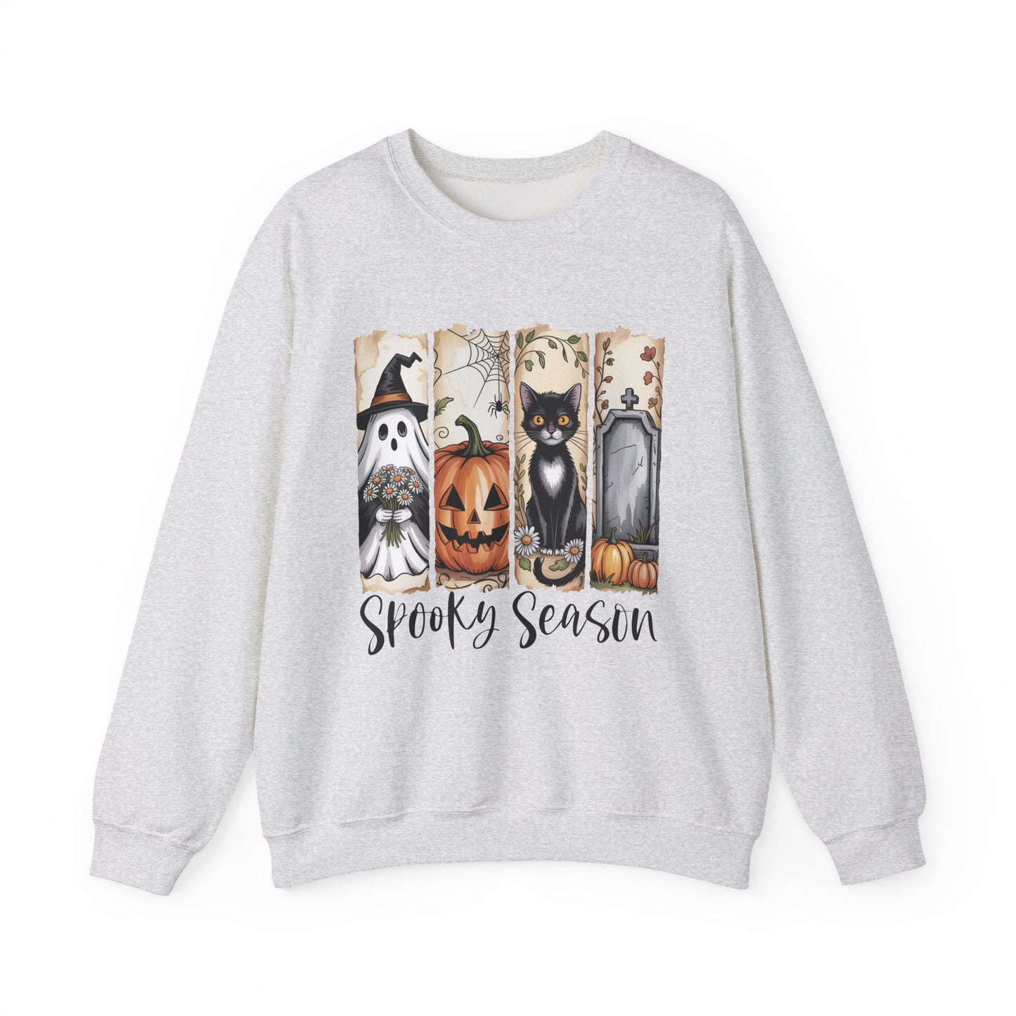 Spooky Season Crewneck Sweatshirt - Fall Fashion, Halloween Sweatshirt, Cozy Autumn Outfit, Unisex Gift, Seasonal Wardrobe