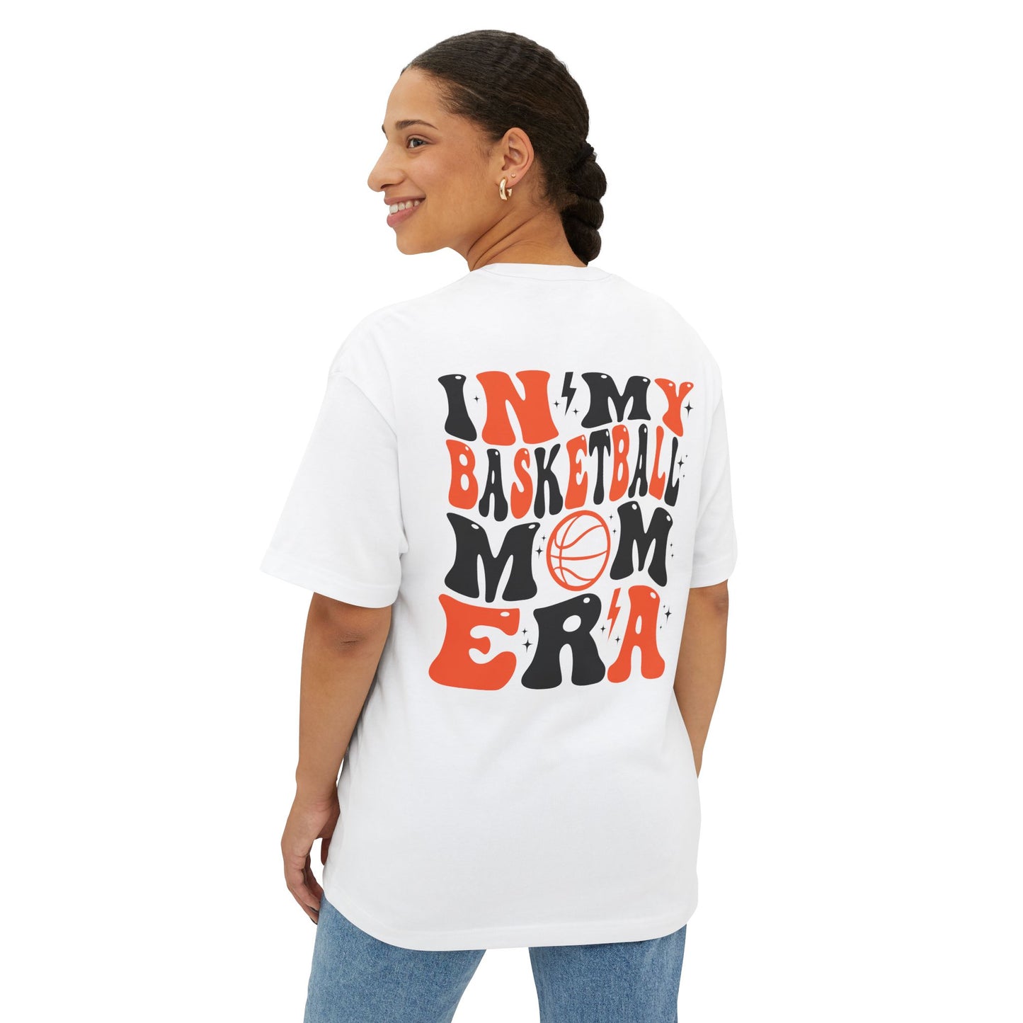 Unisex Oversized Boxy Tee - 'In My Basketball Era' Graphic Tee for Sporty Casual Style