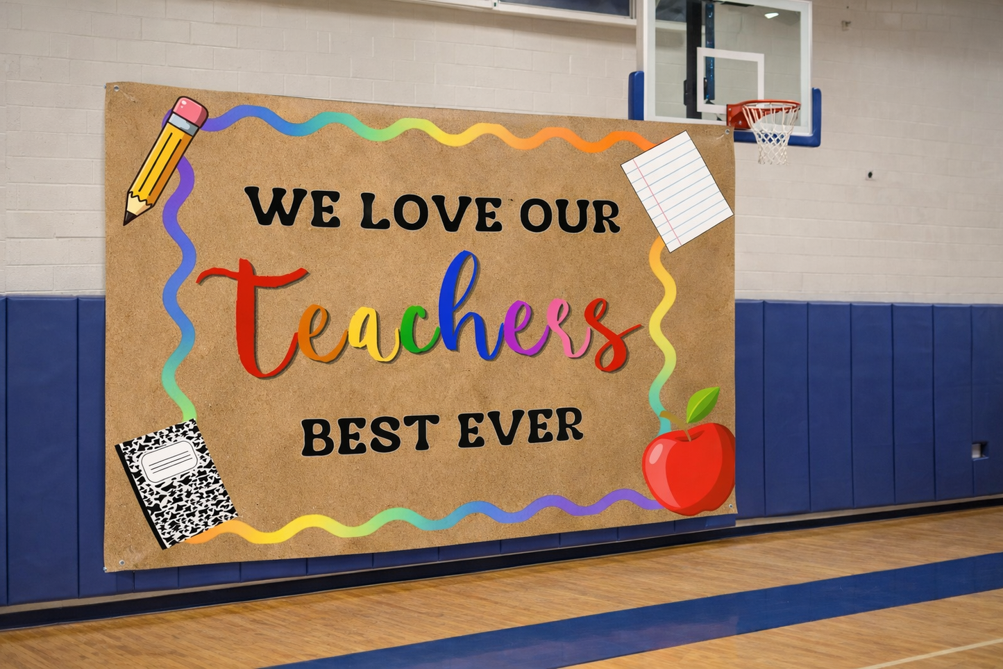 Editable Teacher Appreciation Banner Bundle (x7) | Canva Templates | School Staff Appreciation Deco