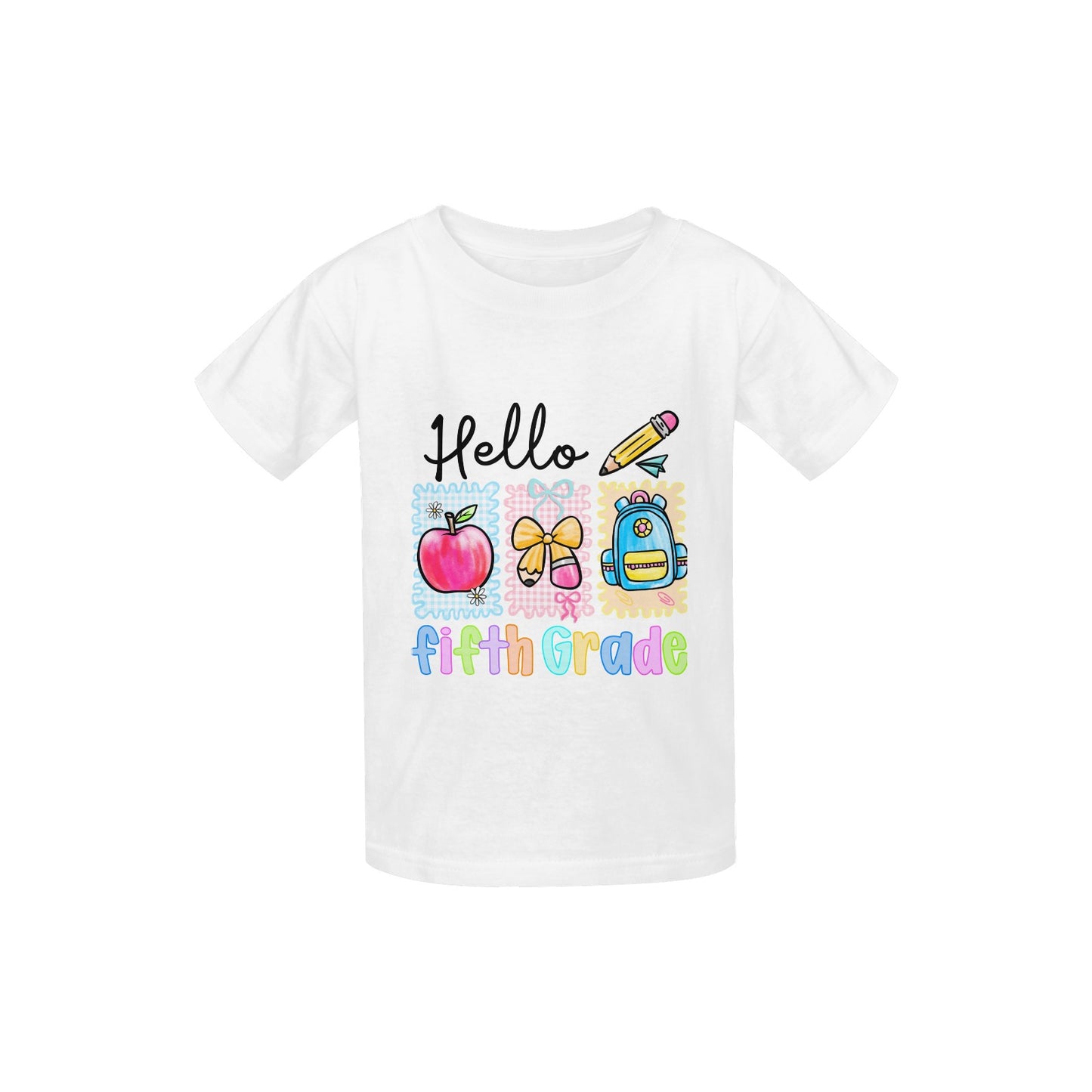 Back to School Youth Preppy Fifth Grade Tee