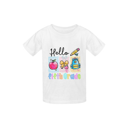 Back to School Youth Preppy Fifth Grade Tee