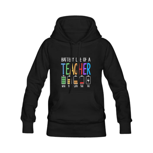 Battery Life of A Teacher Women's Classic Hoodies (Model H07)