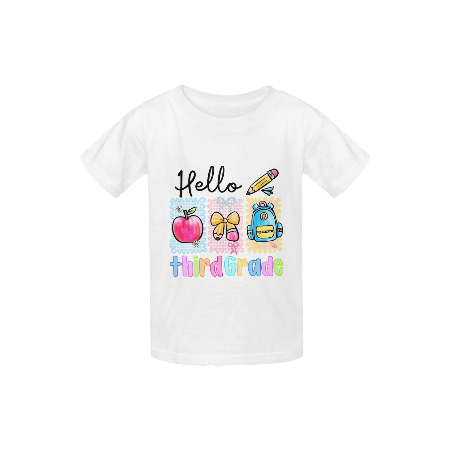 Back to School Youth Preppy Third Grade Tee