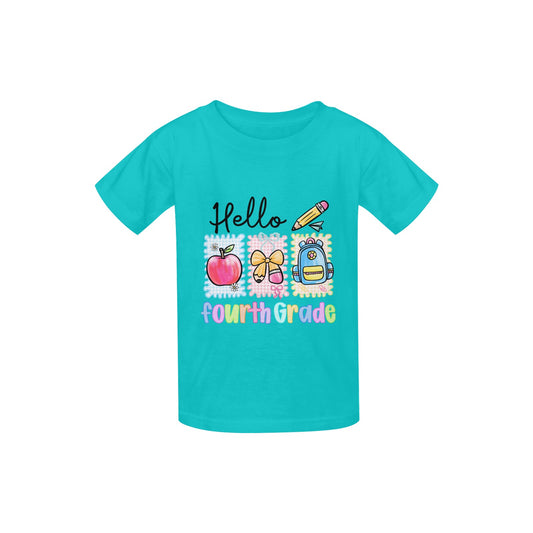 Back to School Youth Preppy Fourth Grade Tees