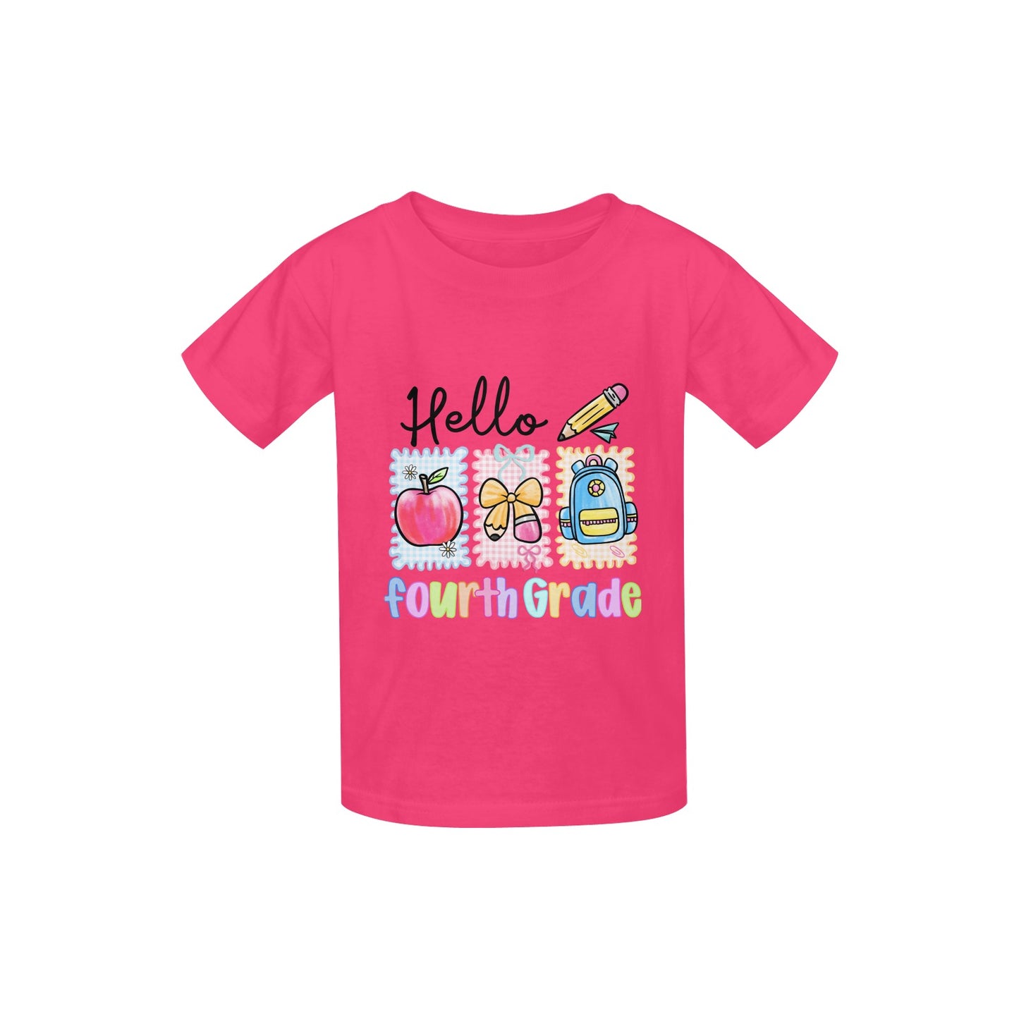Back to School Youth Preppy Fourth Grade Tees
